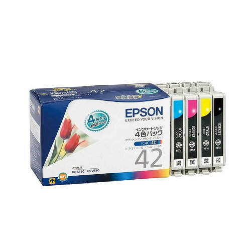  新品 エプソン EPSON 純正インクカートリッジ IC4CL42 4色パック