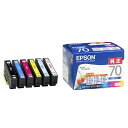 メーカー名:エプソン EPSON 型式:IC6CL70 JAN:4988617143609 内容:インクカートリッジ/6色パック/ブラック、シアン、マゼンタ、イエロー、ライトシアン、ライトマゼンタ 適合機種：EP-306、EP-706A、EP-775A、EP-775AW、EP-776A、EP-805A、EP-805AR、EP-805AW、EP-806AB、EP-806AR、EP-806AW、EP-905A、EP-905F、EP-906F、EP-976A3