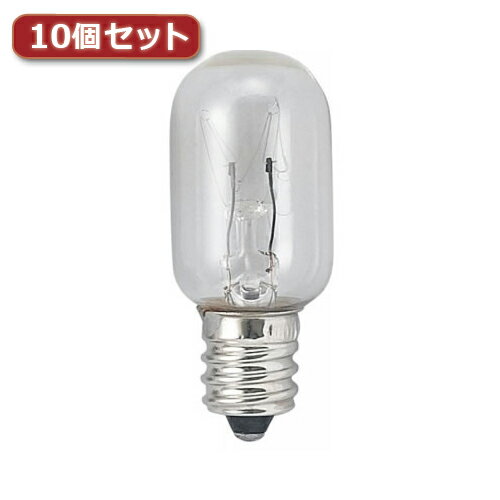 YAZAWA ナツメ球 T20 E12 20W クリア10個セット T201220CX10