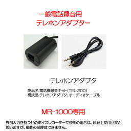 【P2倍】 ベセトジャパン MR-1000専用オプション 一般電話録音用テレホンアダプター TEL-200