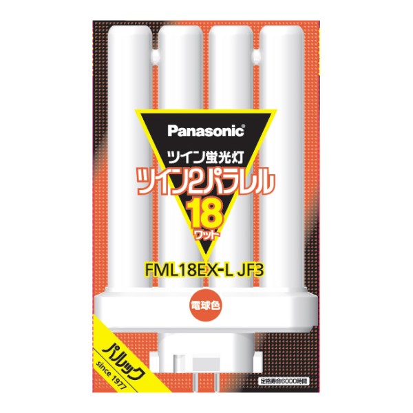 メーカー：パナソニックJAN：4549980597033型番：FML18EXLJF3■商品説明■●ガラス管をブリッジで繋いだコンパクトな蛍光灯●スリムなガラス管をブリッジ技術で結合させた蛍光灯。●コンパクト設計で輝度が高く、また、片口金構造のため取り付けが容易にできます■仕様■・サイズ:全長:129/ガラス管径:16.7mm ・質量(約):78g ・定格ランプ電力(W):18 ・ランプ電流(A):0.375 ・定格寿命(h):6000 ・色温度(K):3000