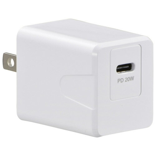オーム電機 OHM MAV-APD20W W PD対応AC充電器20WタイプC