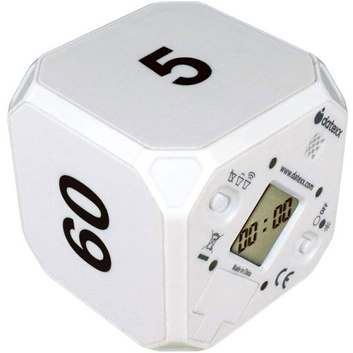 Datexx TimeCubePlus タイムキューブプラス プリセットタイマー 5・15・30・60分 ホワイト DF-43 父の日 ギフト 2026 贈り物 プレゼント 母 父 ペアギフト [3]