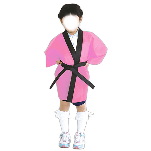 ARTEC カラー不織布ハッピ 子供用 J 桃 ATC1293