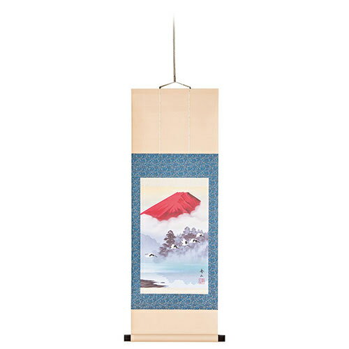 鈴村秀山 掛軸 赤富士飛翔 K20856518
