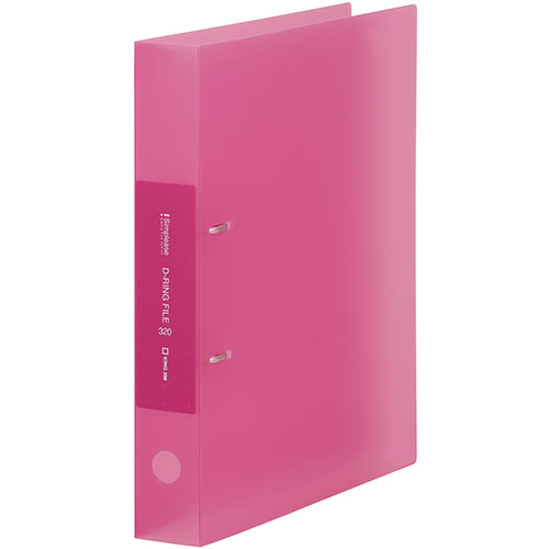 KING JIM キングジム シンプリーズ Dリングファイル 透明 ピンク KJ-652TSP-PK