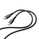 【5個セット】 エレコム なめらかUSB Type-Cケーブル(非認証品、C-C) MPA-CCSS10GYX5(2)