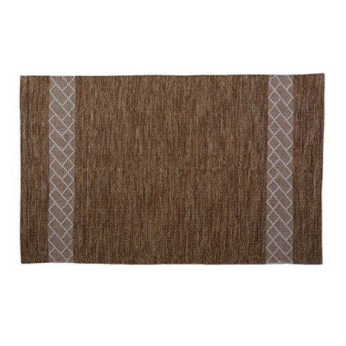 【最大3,000円OFFクーポン有】 東谷ラグ コットン素材の個性的なカフェ風デザインマット TTR-156BR