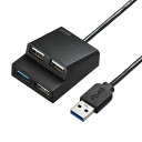 【5個セット】 サンワサプライ USB3.2Gen1+USB2.0コンボハブ USB-3H413BKNX5(2)