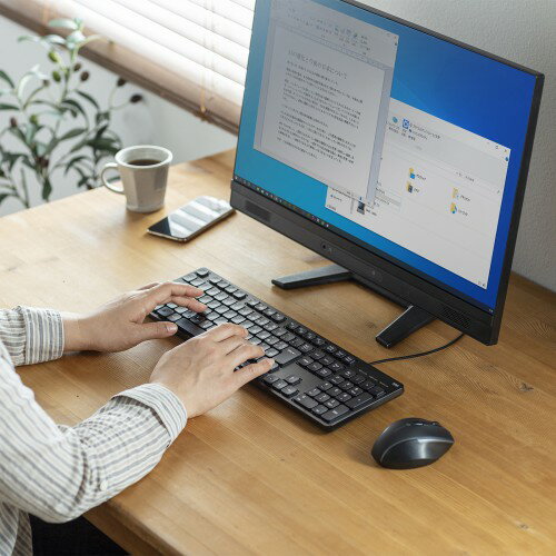 サンワサプライ 静音キーボード SKB-SL37BK