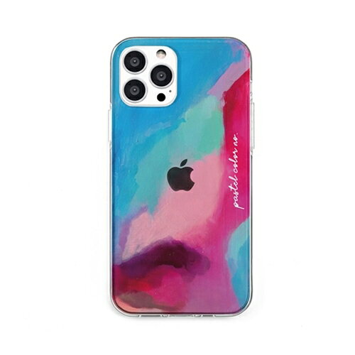 dparks ソフトクリアケース for iPhone 13 Pro Pastel color PINKBLUE DS21199i13P 新生活 一人暮らし 引っ越し 新生活応援 単身