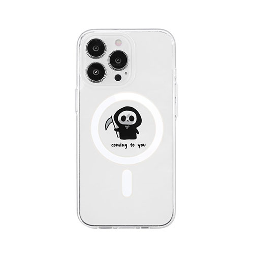Rakuten - AKAN MagSafe対応クリアケース for iPhone 14 Pro ちび死神 背面カバー型 AK23520i14P 父の日 ギフト 2026 贈り物 プレゼント 母 父 ペアギフト