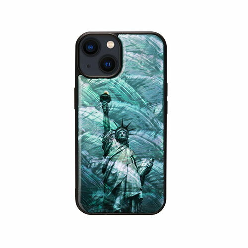 Rakuten - ikins 天然貝ケース for iPhone 14 自由の女神 背面カバー型 I23570i14 父の日 ギフト 2026 贈り物 プレゼント 母 父 ペアギフト