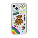 BOOGIE WOOGIE オーロラケース for iPhone 14 Teddy Bear 背面カバー型 BW24096i14