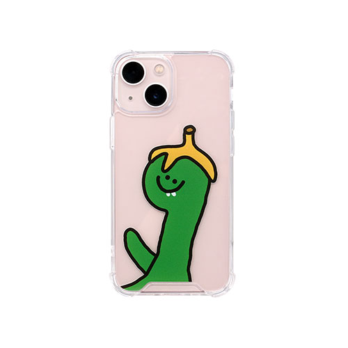 Rakuten - 168cm ハイブリッドクリアケース for iPhone 13 mini Green Olly with バナナ 168247i13MN 父の日 ギフト 2026 贈り物 プレゼント 母 父 ペアギフト