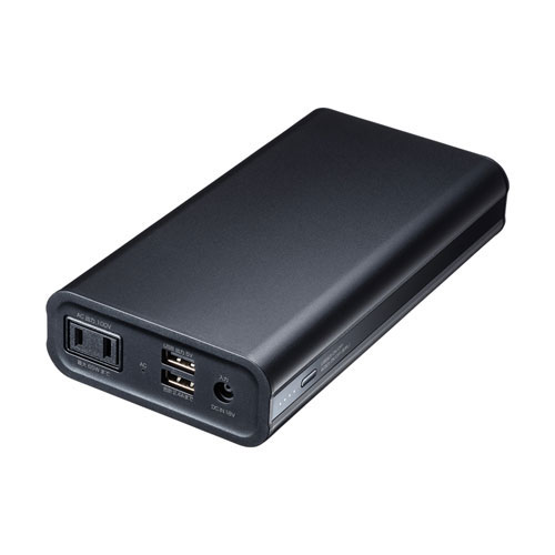 【P2倍】サンワサプライ モバイルバッテリー(AC・USB出力対応・マグネットタイプ) BTL-RDC16MG