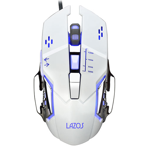 Optical Mouse - 【10個セット】リーダーメディアテクノ 有線ゲーミングマウス 6ボタン ホワイト L-MSG6-WX10 父の日 ギフト 2026 贈り物 プレゼント 母 父 ペアギフト