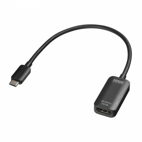 サンワサプライ USB Type C-HDMI変換アダプタ(4K/30Hz) AD-ALCHD02 サンワサプライ USB Type C-HDMI変換アダプタ(4K/30Hz) AD-ALCHD02