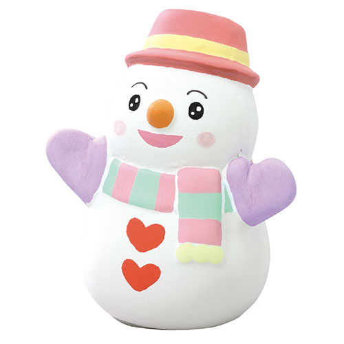 【500円OFFクーポン有】 【20個セット】 ARTEC おえかき陶器貯金箱(ゆきだるま) ATC55894X20