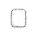WEARPLANET ラインストーンハードケース for Apple Watch 40mm シルバー WP23112AWSV(2)
