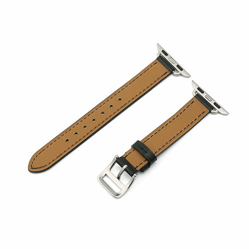 WEARPLANET Slim Line クラシック本革バンド for Apple Watch 45/44/42mm ミッドナイトブラック WP23139AW