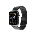 miak CLIP MESH BAND for Apple Watch 41/40/38mm ブラック SMAMA-W3840BK(2)