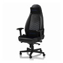 ゲーミングチェア(ヘッドレスト ランバーサポート付) ICON ブルー noblechairs（ノーブルチェアーズ） NBL-ICN-PU-BBL-SGL