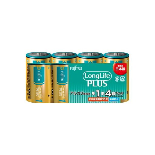 乾電池アルカリ 単1形 LongLifePlus 4個パック FDK LR20LP(4S) 乾電池アルカリ 単1形 LongLifePlus 4個パック FDK LR20LP(4S)