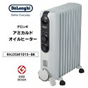 【最大2,000円OFF！4/24 20時～4/25 24時】 【P2倍】 オイルヒーター RHJ35M1015-BK デロンギ オイルヒーター 10～13畳 ピュアホワイトxブラック Delonghi アミカルド オイルヒーター RHJ35M1015BK