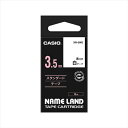 カシオCASIO ネームランド テープ スタンダード 幅3.5mm 白ラベル 黒文字 8m巻 XR−3WE