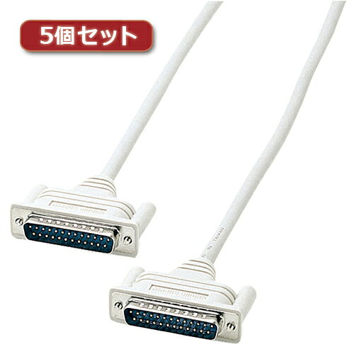 5個セット サンワサプライ RS-232Cケーブル(25pin クロス・同期通信・3m) KRS-017KX5 b-surprise2-10023496 Bサプライズ 楽天市場店 パッケージ画像