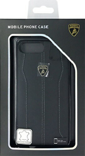 【P2倍】 LAMBORGHINI Genuine leather back cover - Black LB-HCIP7P-HU/D1-BK 1