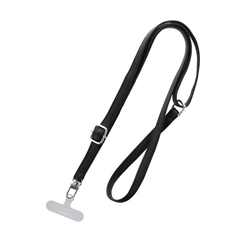 LEPLUS NEXT スマートフォン(汎用) ショルダーストラップ SHOULTY MULTI STRAP PUレザータイプ ブラック LN-SS02BK 新生活 一人暮らし 引っ越し 新生活応援 単身