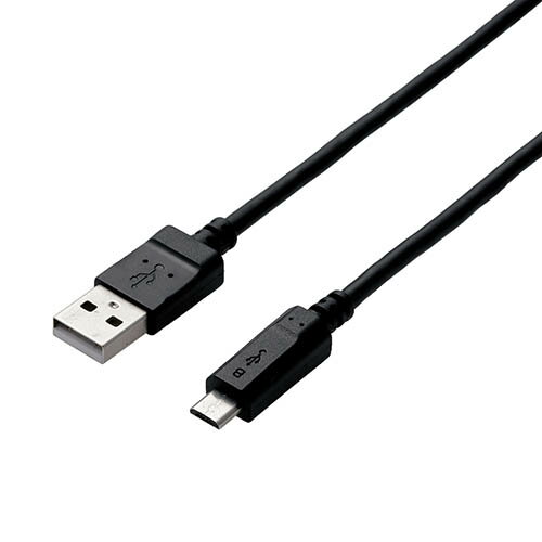 エレコム microUSBケーブル/2A出力/スタンダード/通信・充電/2m/ブラック MPA-AMB2U20BK