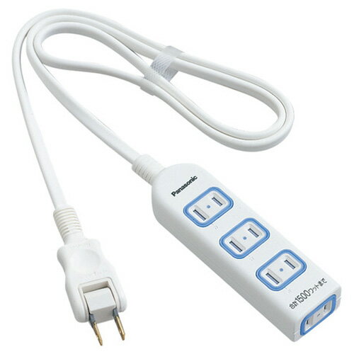 パナソニック(Panasonic) ザ・タップX 安全設計扉・パッキン付コンセント 4コ口 スナップキャップ・1m..