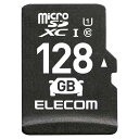 ELECOM MF-DRMR128GU11 マイクロSDカード microSDXC 128GB Class10 UHS-I ドライブレコーダー対応 防水(IPX7) SD変換アダプター -お品- -ds