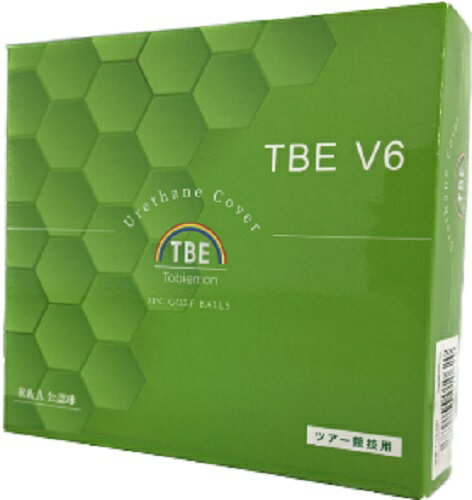 トビエモン ゴルフボール TBE V6 9球入 3ピース ウレタンボール 競技用 ホワイト T-V6-WH