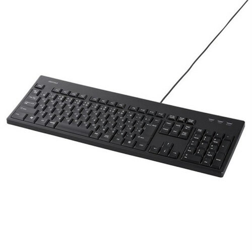 BUFFALO バッファロー BSKBU520BK 有線フルキーボード 防水防塵抗菌仕様 ブラック(2.0)