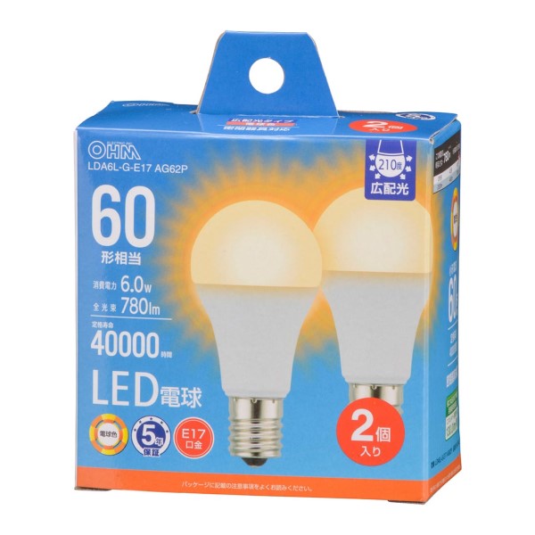 ں2,000OFF5/9 205/10 24 LEDŵ微E17 60 ŵ忧 2  LDA6L-G-E17 AG62P