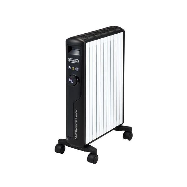 【最大2,000円OFFクーポン有】 マルチダイナミックヒーター オイルレスヒーター 10〜13畳 静音 24時間タイマー グッドデザイン賞受賞 ブラック デロンギ MDHS15-BK