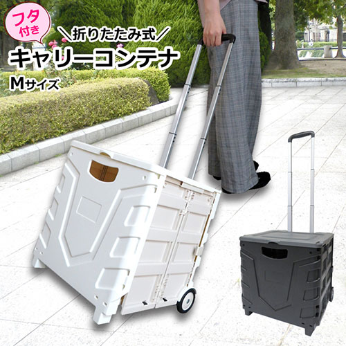 センター商事 キャリーコンテナ Mサイズ ホワイト K-246-WH