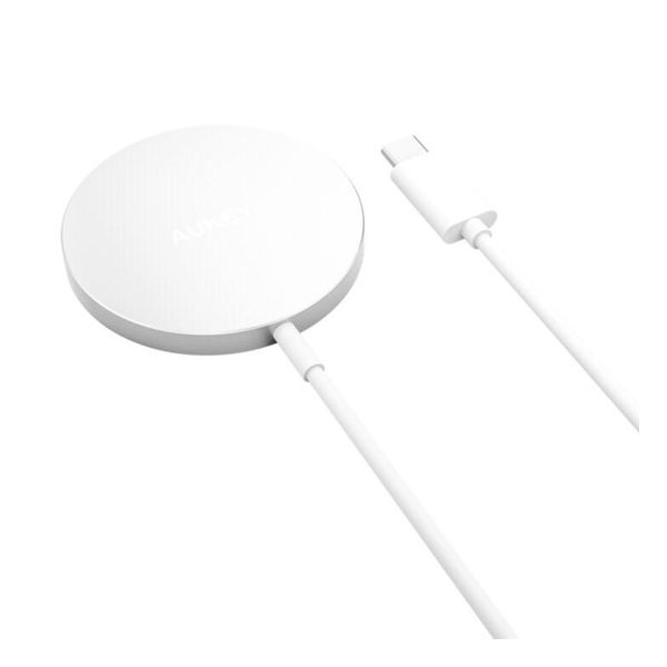 ワイヤレス充電器 マグネット式 Aircore 10W ホワイト AUKEY LC-A1S-WT