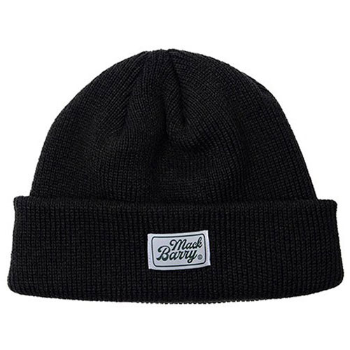 【最大2,000円OFF！5/15 0時～5/16 2時】 MACK BARRY マクバリー 【BEANIE(ビーニー)】 CLASSIC LABEL SHORT BEANIE ブラック MCBRY70443 1