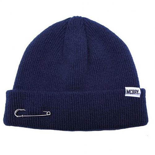 MACK BARRY マクバリー 【BEANIE(ビーニー)】 MCBRY SHORT BEANIE ネイビー MCBRY7...