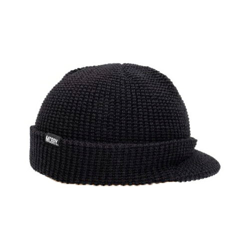 鴨舌帽, 帽子 - MACK BARRY マクバリー 【BEANIE(ビーニー)】 M VISOR CAP BEANIE ブラック MCBRY72812 父の日 ギフト 2026 贈り物 プレゼント 母 父 ペアギフト