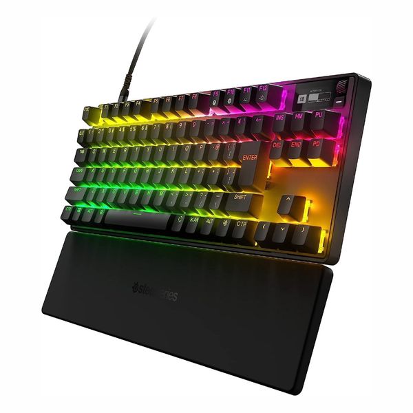 SteelSeries ゲーミングキーボード 有線 Apex Pro TKL 2023 JP 64861 日本語配列 テンキーレス 磁気スイッチ OmniPoint 2.0 ラピッドトリガー 搭載 アクチュエーションポイント 可変 有機EL ディスプレイ
