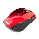 Digio デジオ 小型 Bluetooth 3ボタンBlueLEDマウス レッド MUS-BKT99NR(2)