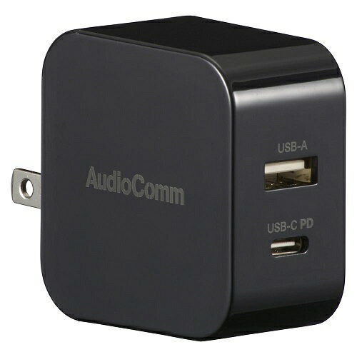 AudioComm USBチャージャー USB-C+USB-A オーム電機 MAV-AP265N