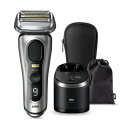 電気シェーバー 6in1全自動プレミアムアルコール洗浄器&シェーバーケース付き シルバー BRAUN 9567cc-V