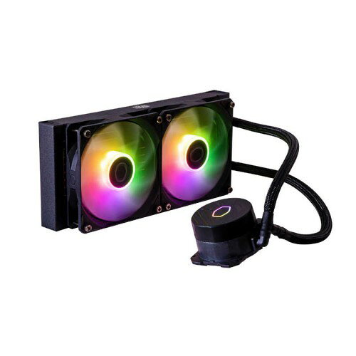 Cooler Master 簡易水冷CPUクーラー MasterLiquid 240 Atmos 240mm ラジエーター ARGB 冷却 水冷 クーラー パソコンパーツ 自作PC インテル LGA1700 AMD AM5 クーラーマスター 保証 静音 ファン